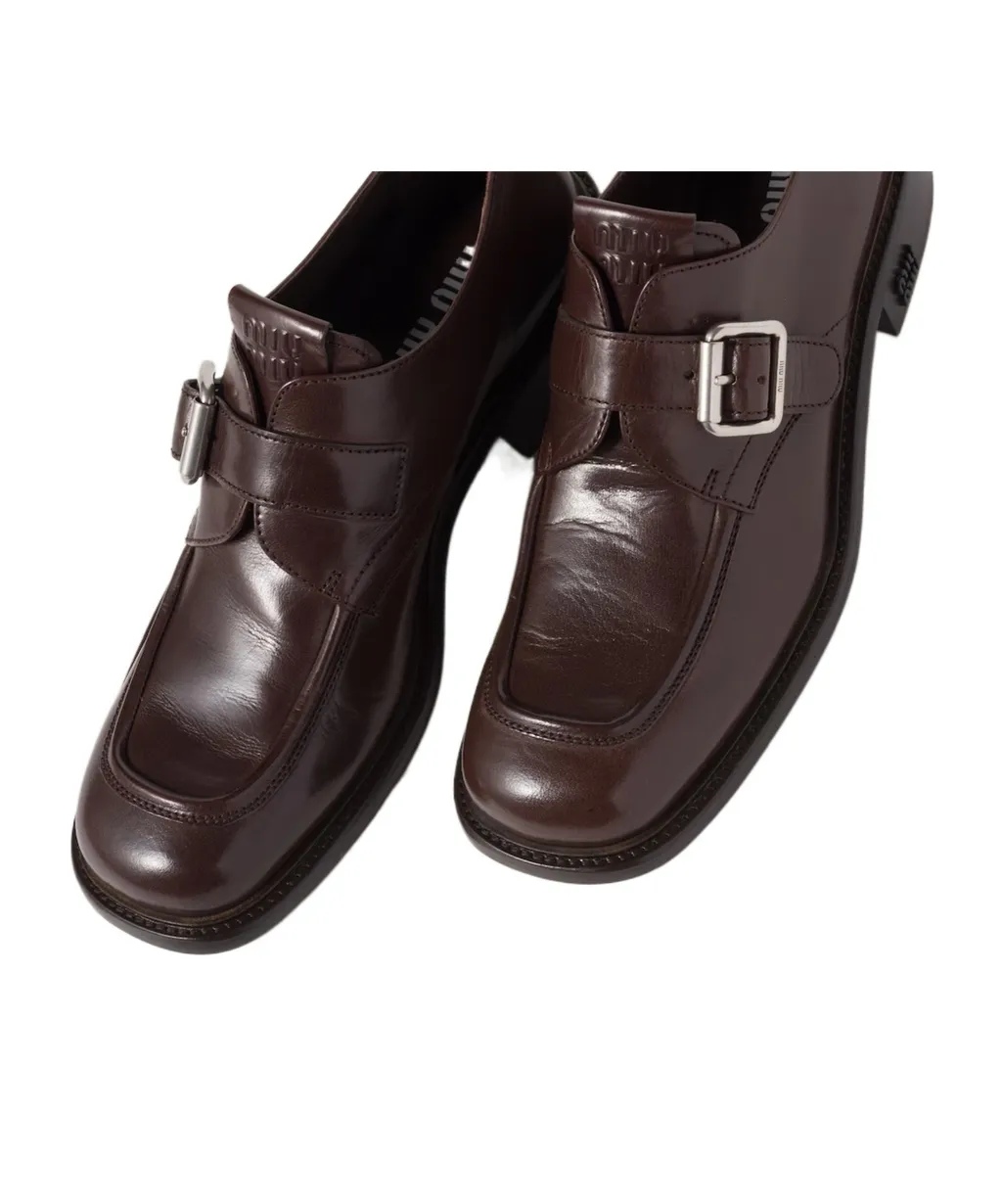 Leather Shoes With Buckle