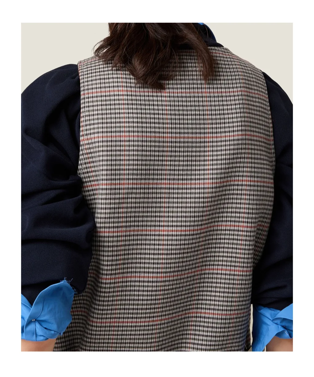 Checked Sleeveless Dress