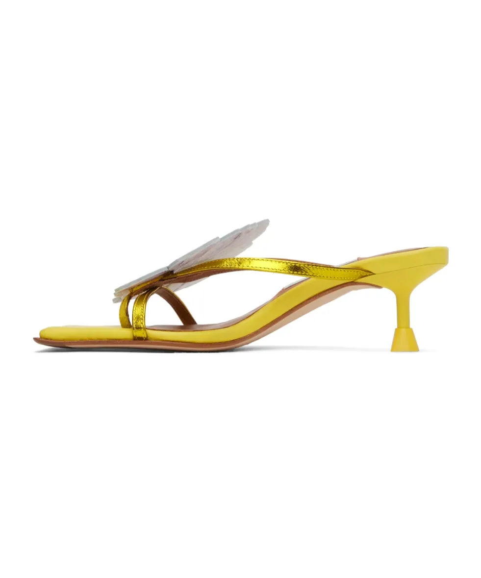 Square-Headed High-Heeled Sandals