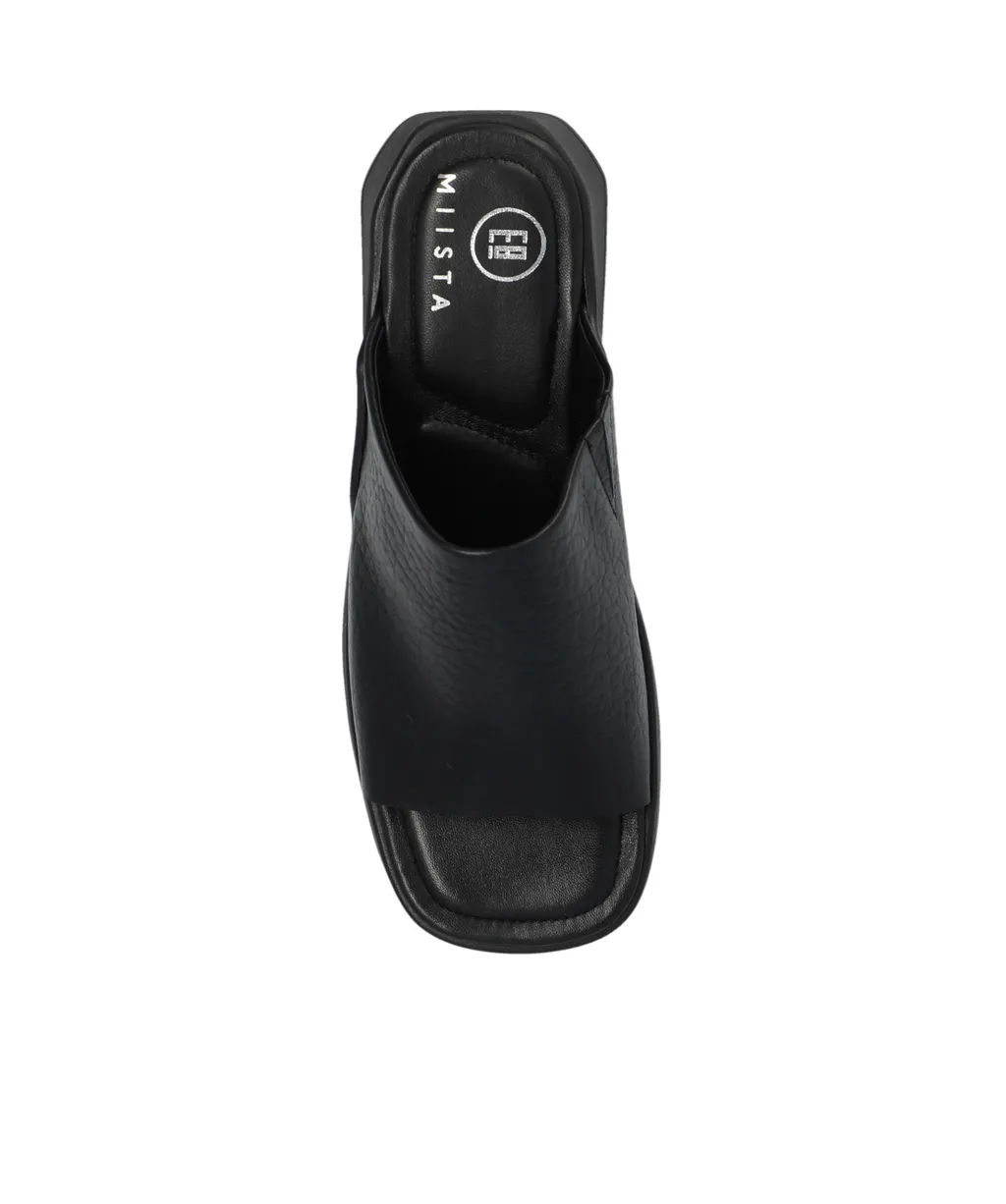 Block-Heel Open-Toe Slides