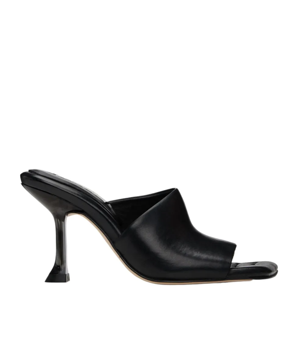 Square-Headed High-Heeled Sandals