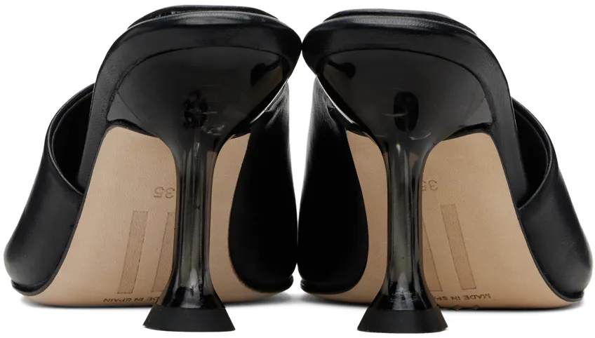 Square-Headed High-Heeled Sandals