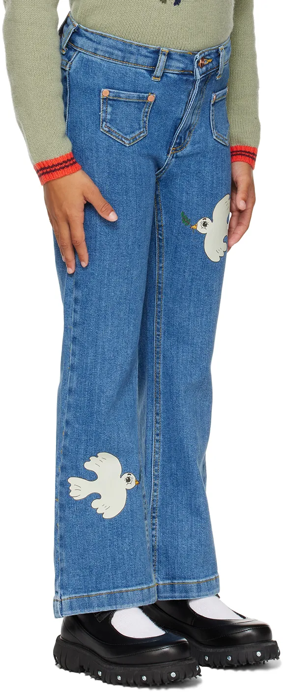 Dove Logo Patch Jeans
