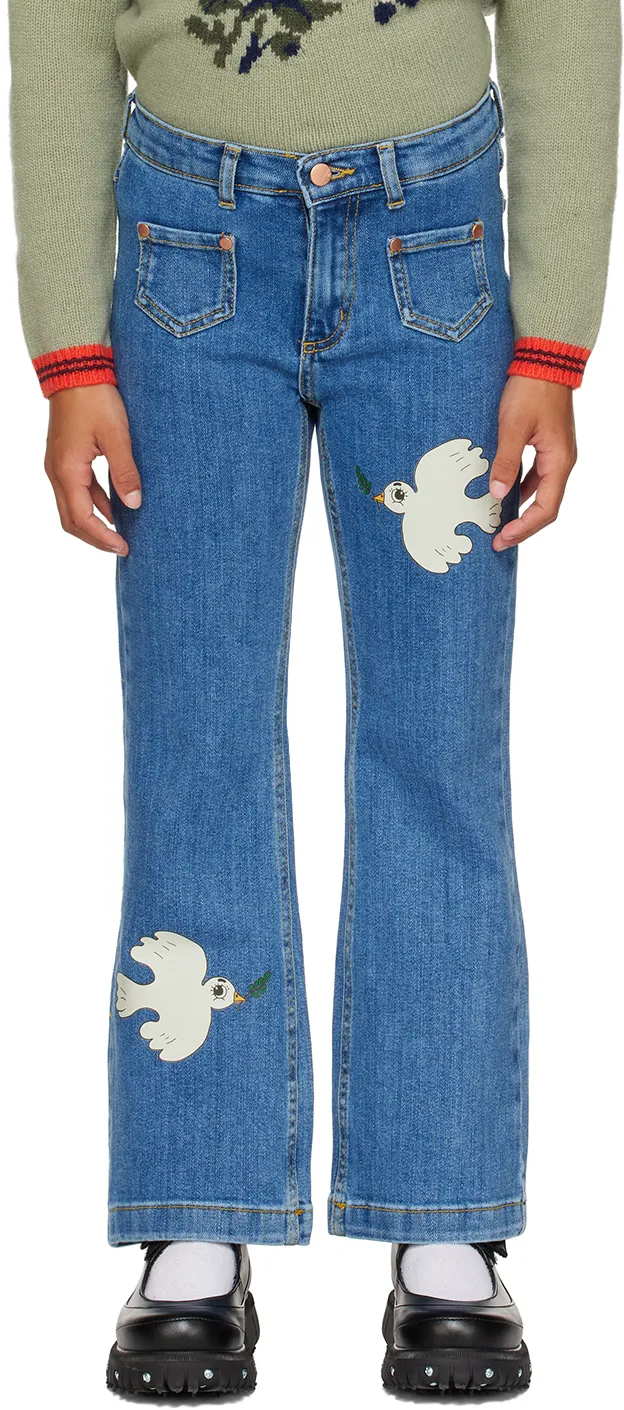 Dove Logo Patch Jeans
