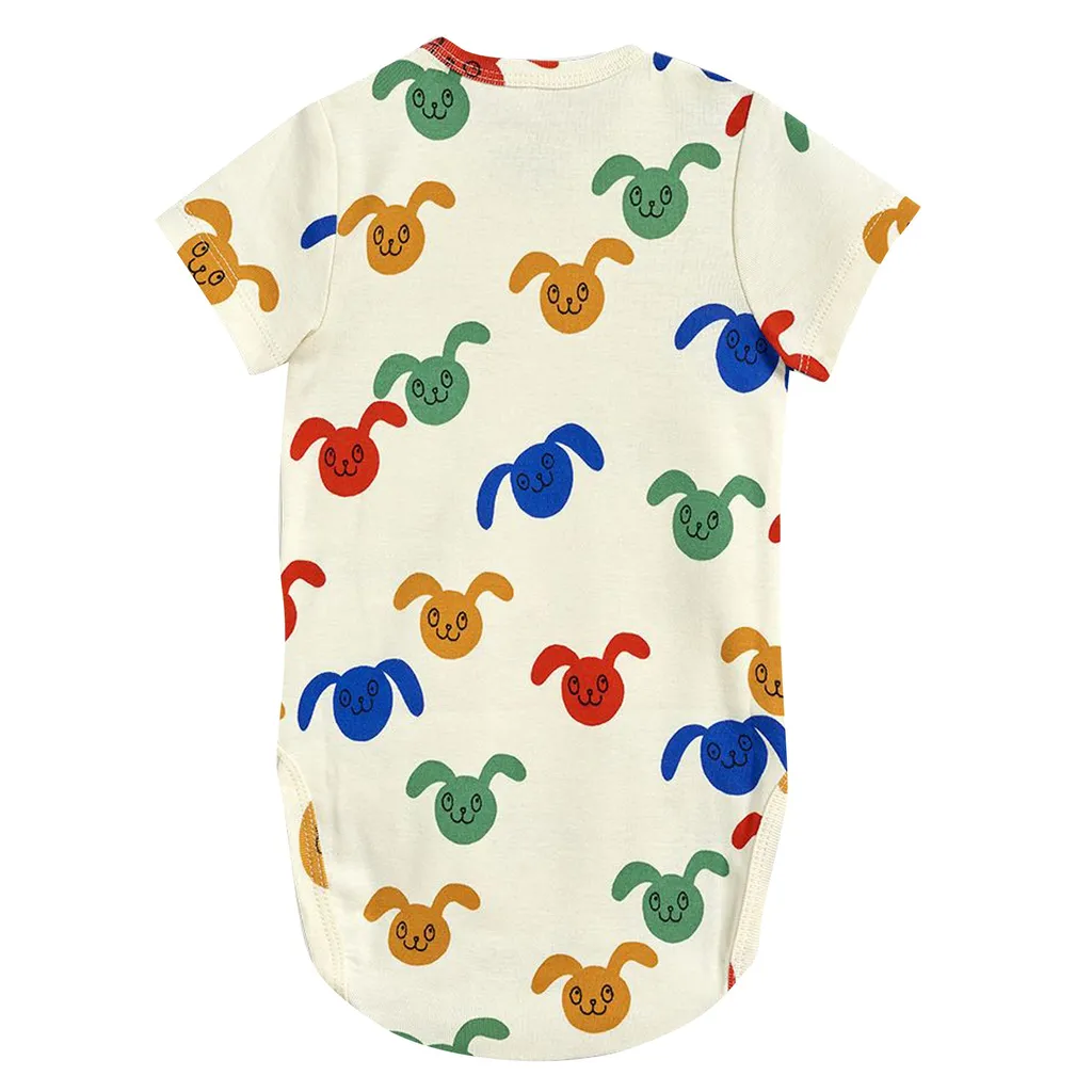 Baby Organic Cotton Printed Bunny Bodysuit