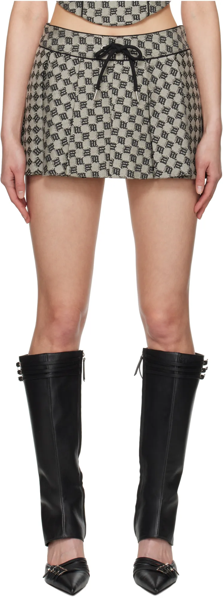 Monogram Jacquard Mini Skirt