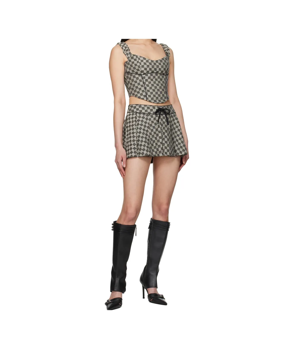 Monogram Jacquard Mini Skirt