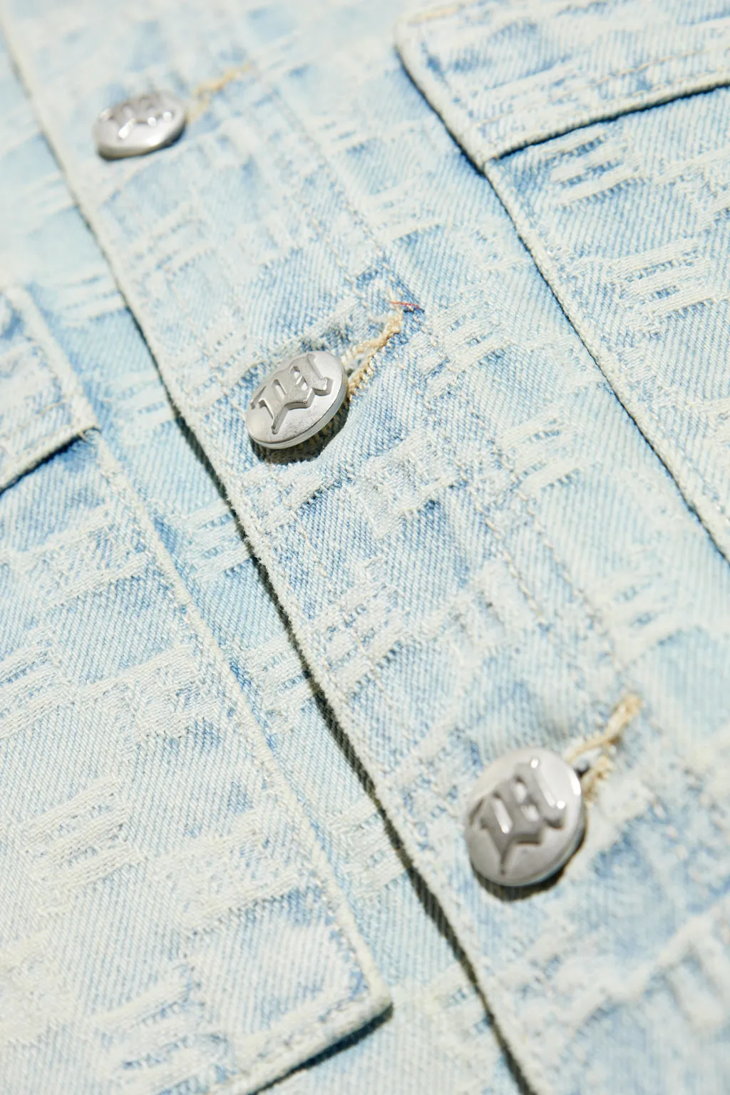 Monogram Button-Up Overshirt