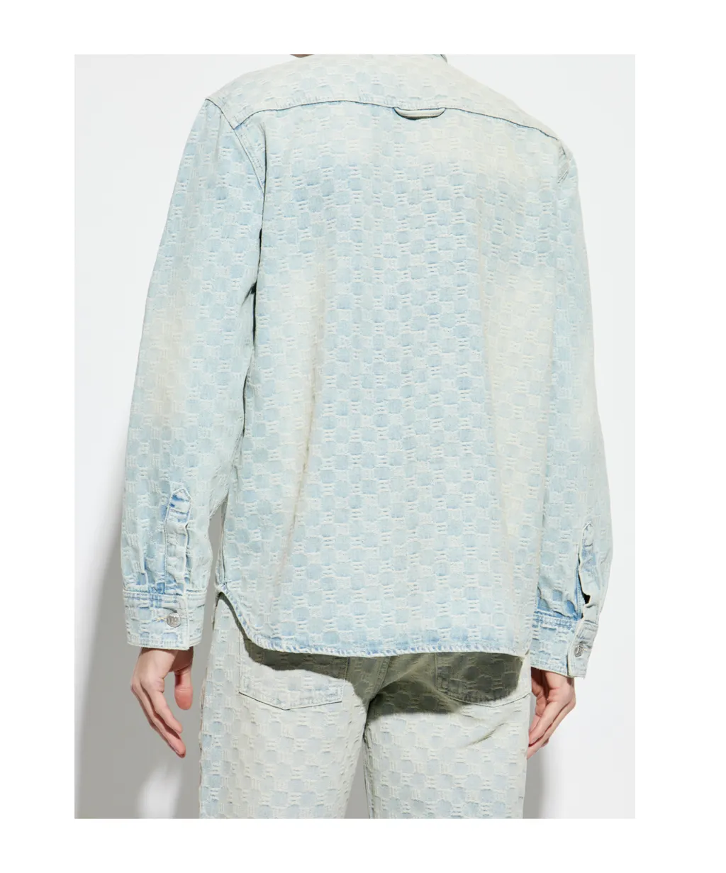 Monogram Button-Up Overshirt