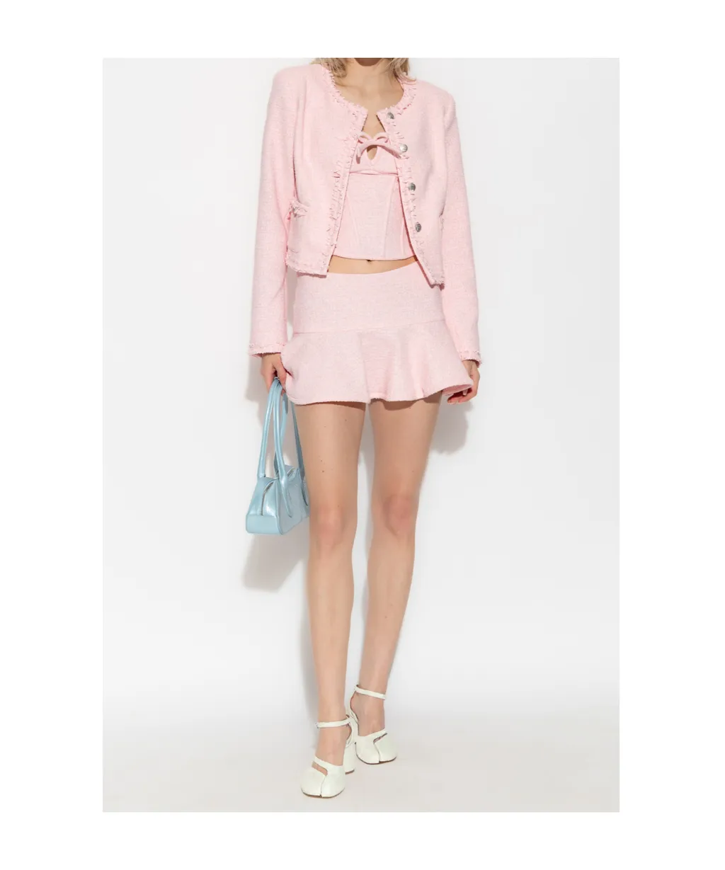 Frayed-Detailing Jacket