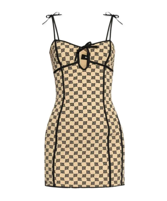 Monogram-Print Mini Dress