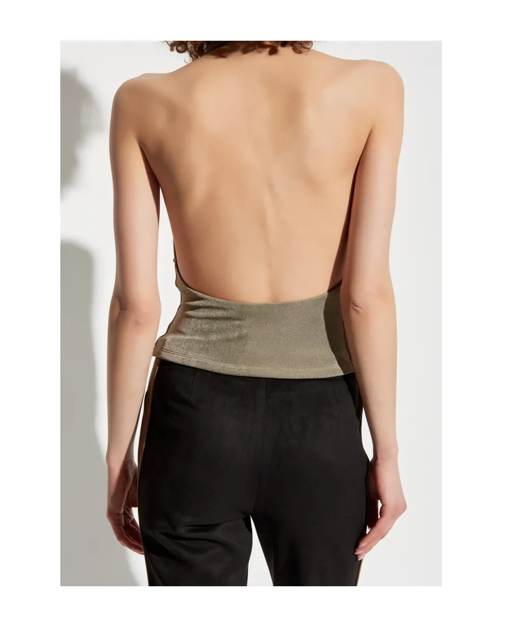 Draped-Detail Blouse