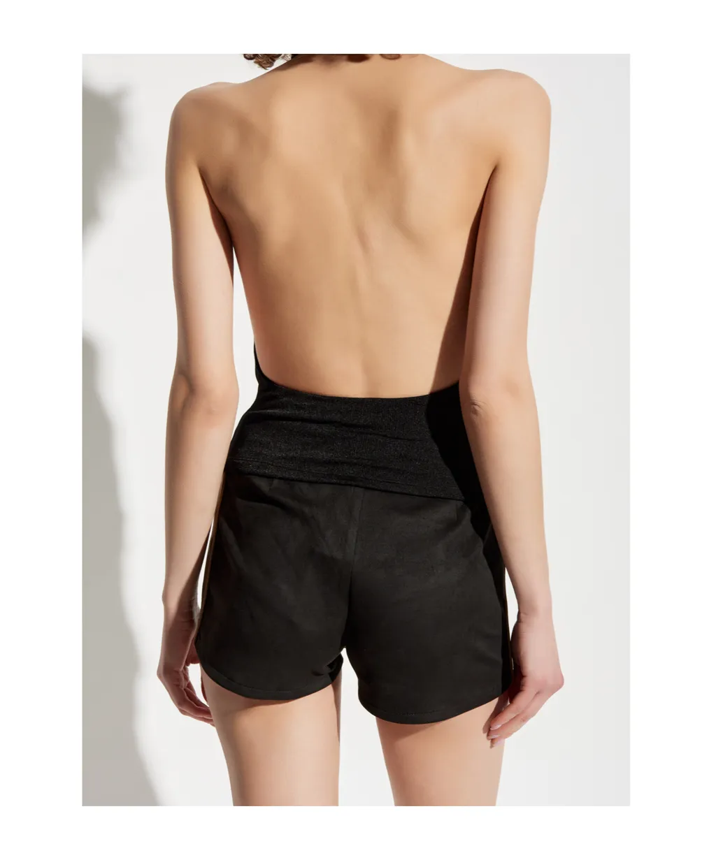 Backless Cowl Neck Top