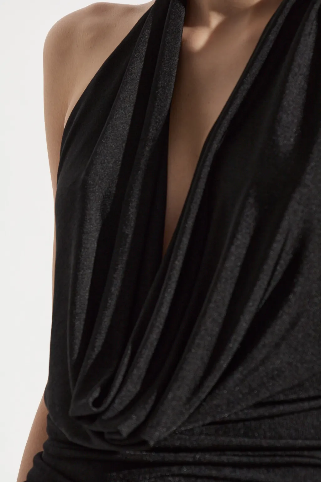Backless Cowl Neck Top