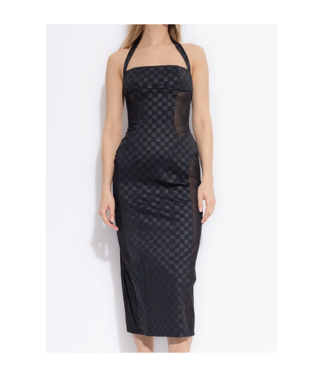Logo-Print Midi Dress