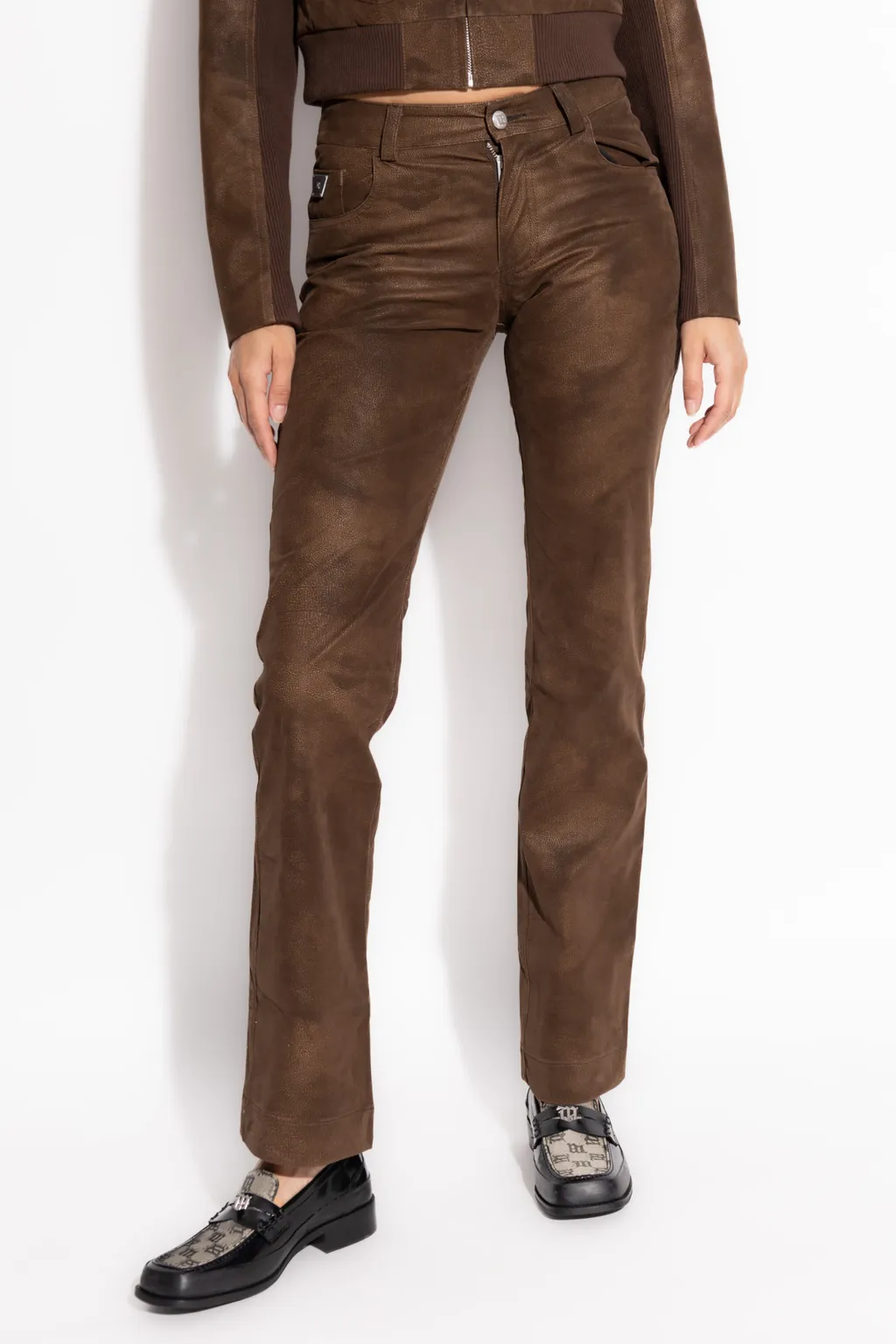 Logo-Plaque Tapered Trousers