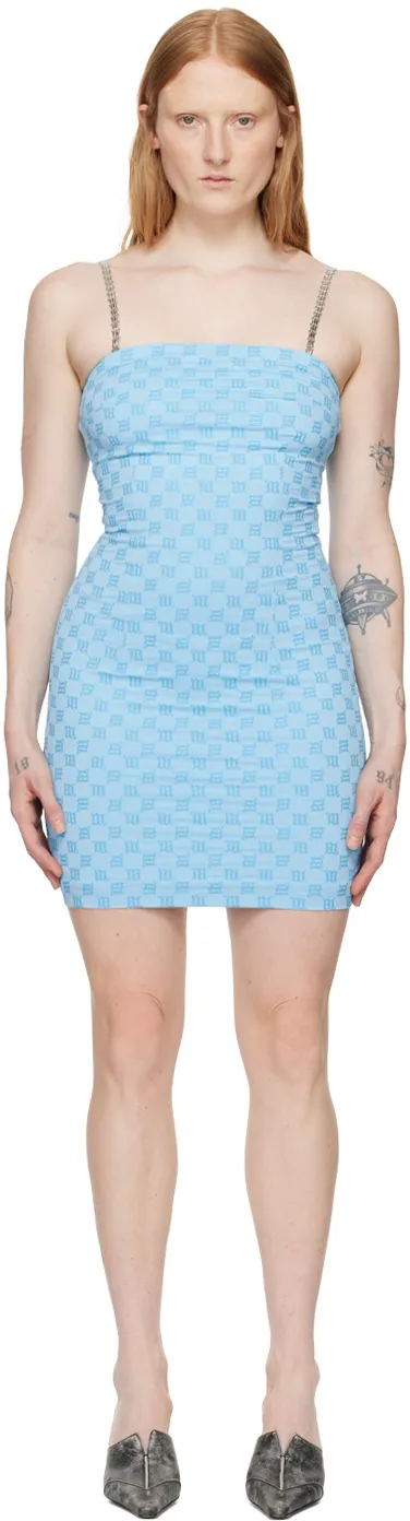 Monogram Slim Strap Mini Dress