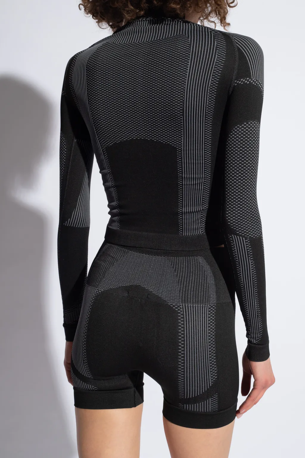 Logo-Jacquard High-Neck Performance Top