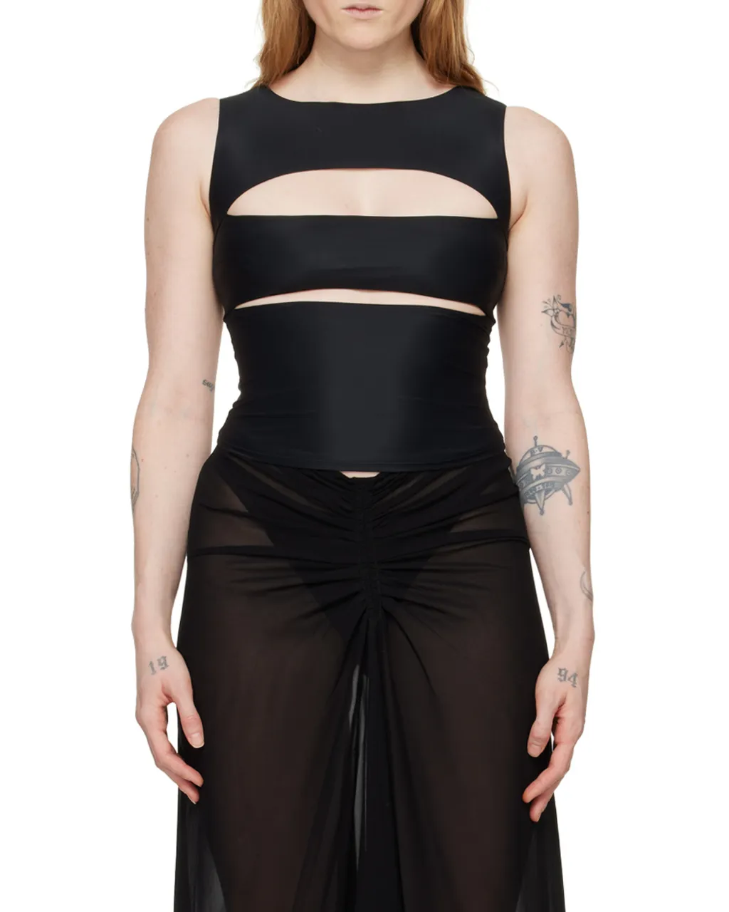 Cut-Out Sleeveless Top