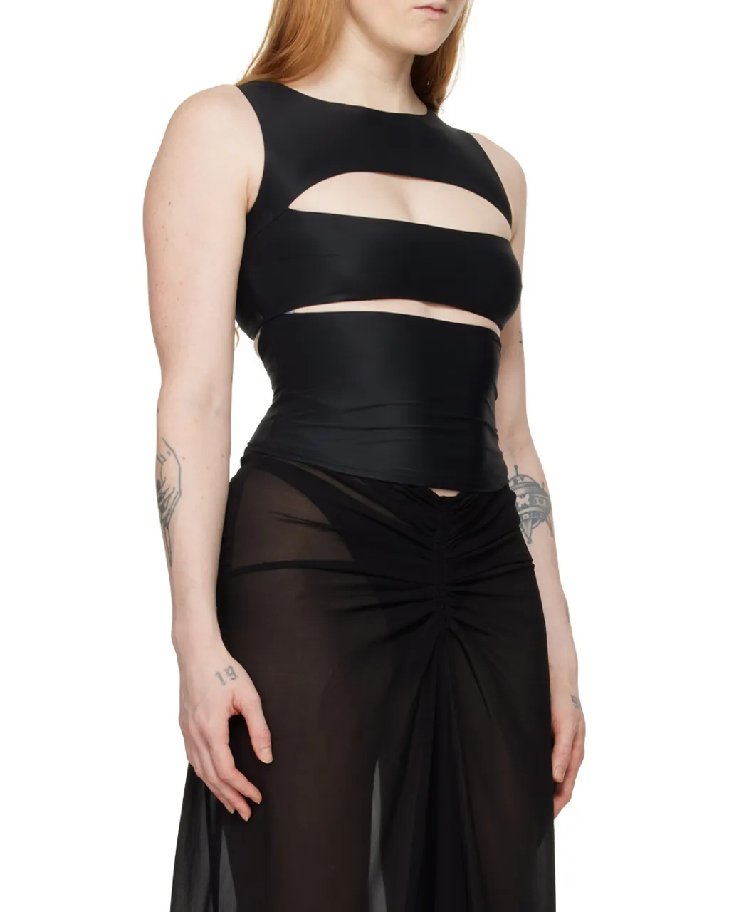 Cut-Out Sleeveless Top