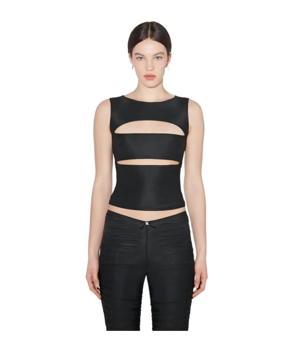 Cut-Out Sleeveless Top