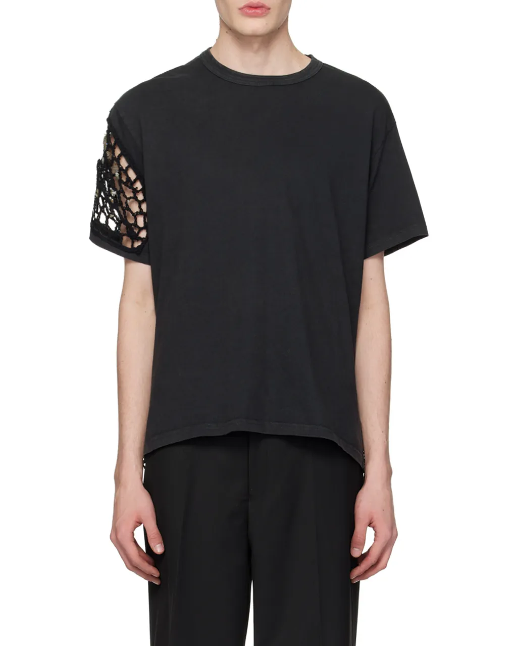 Crochet-Panel T-Shirt
