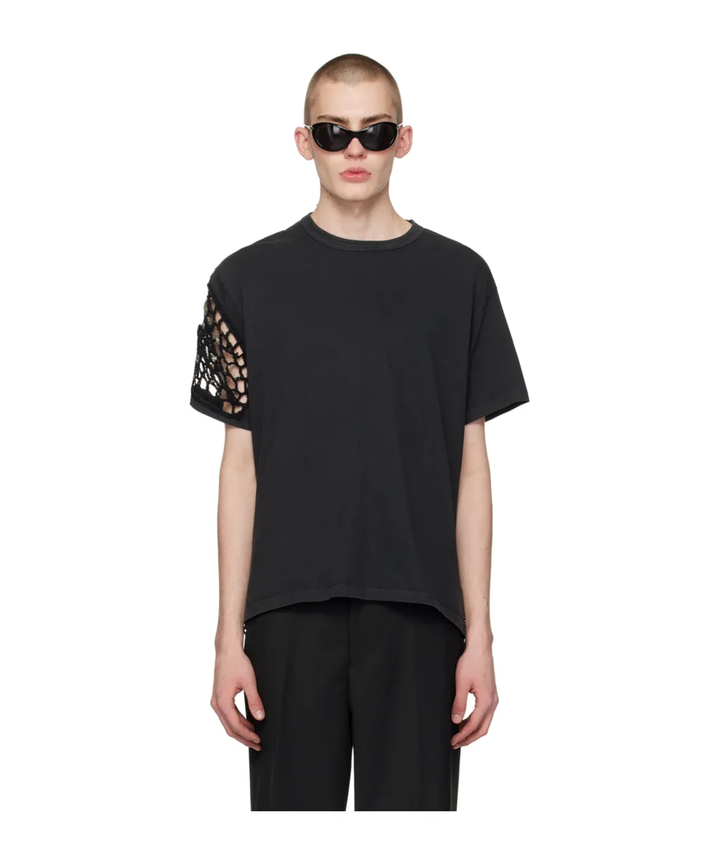 Crochet-Panel T-Shirt
