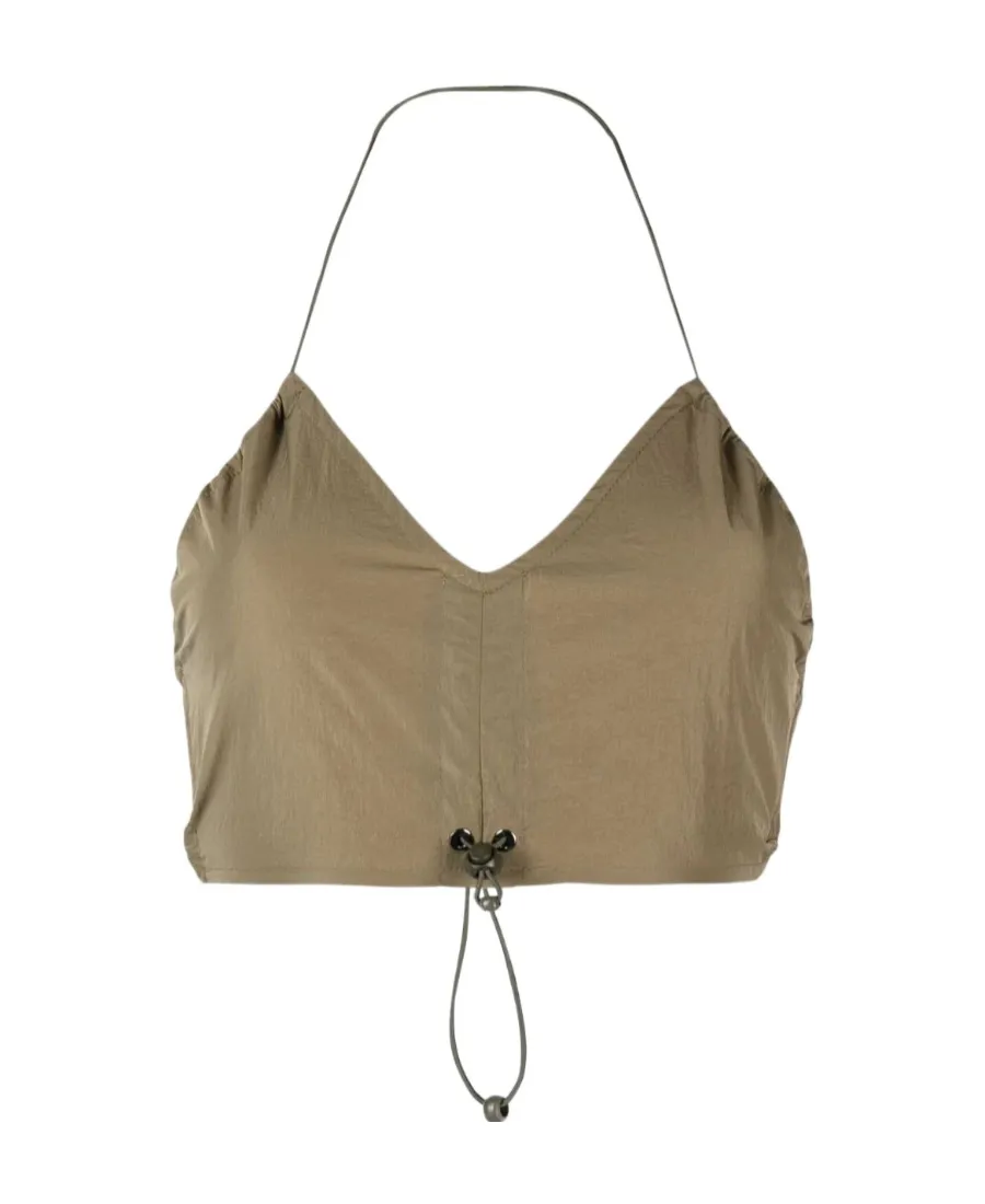 Drawstring Strap Bra Top