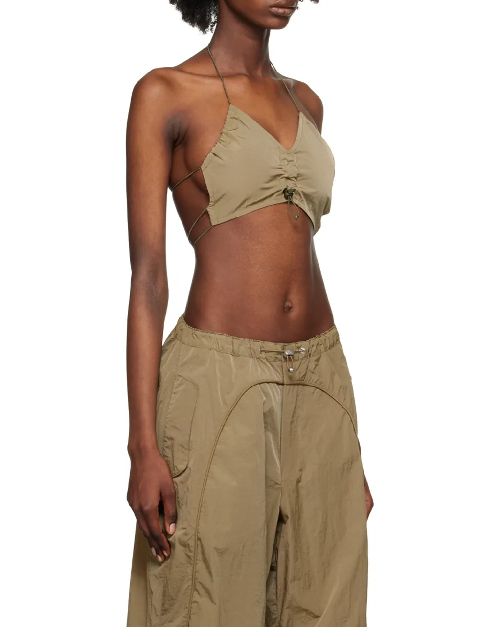 Drawstring Strap Bra Top