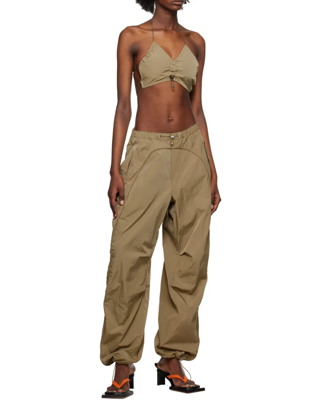 Drawstring Strap Bra Top