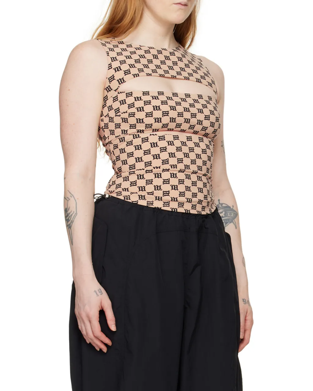Monogram-Pattern Tank Top