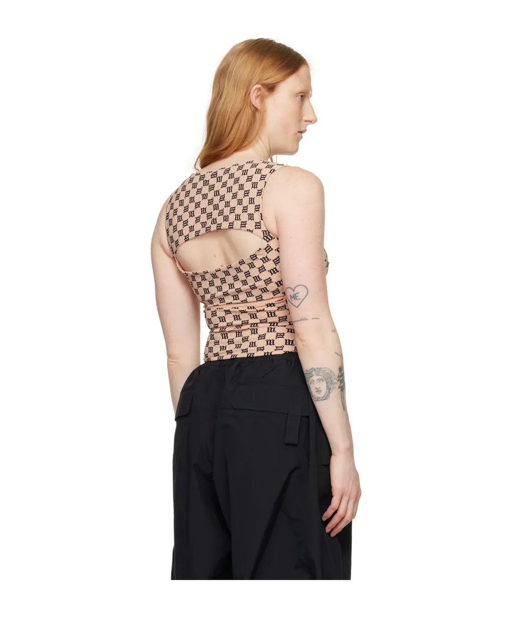 Monogram-Pattern Tank Top
