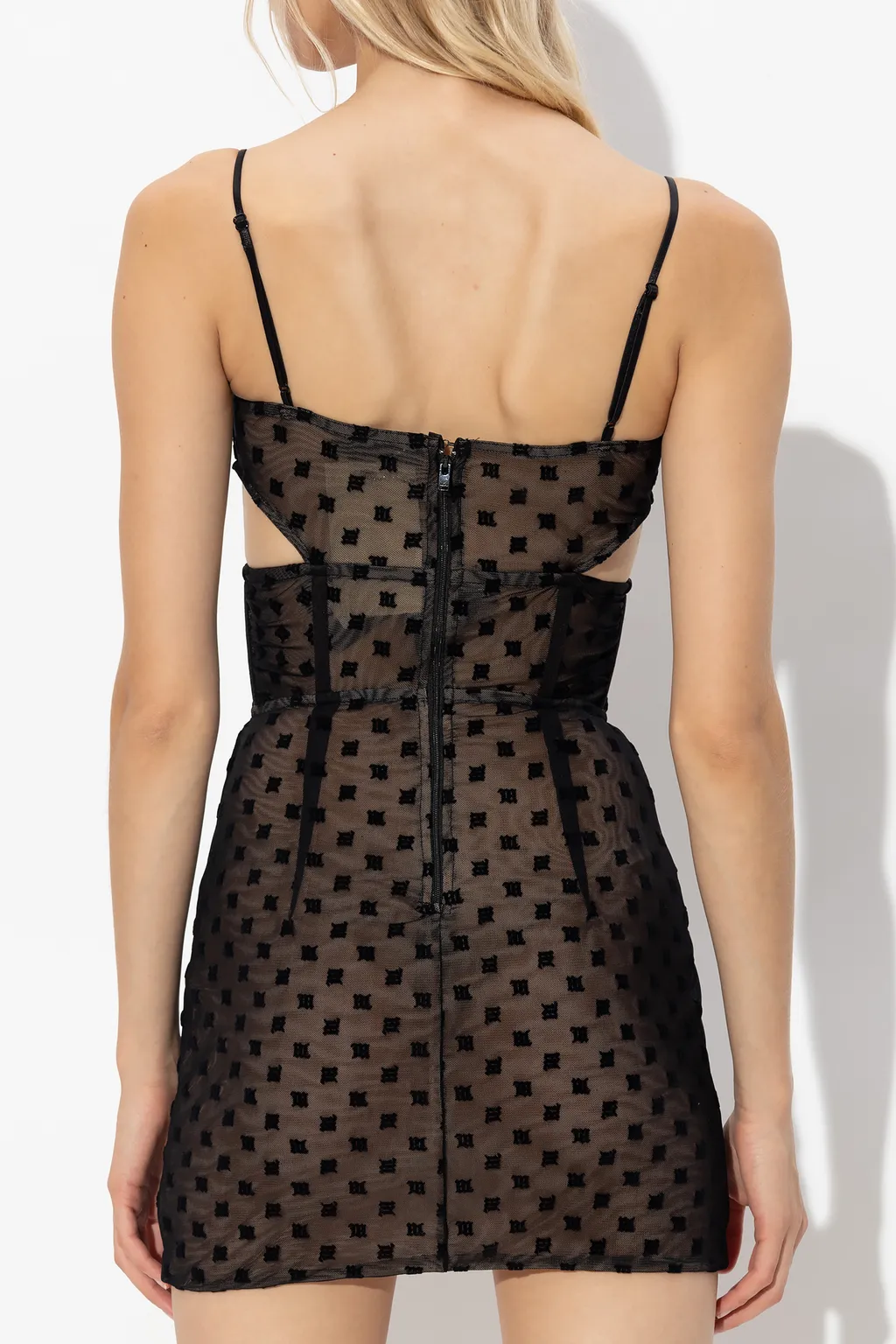 Monogram-Pattern Corset Minidress