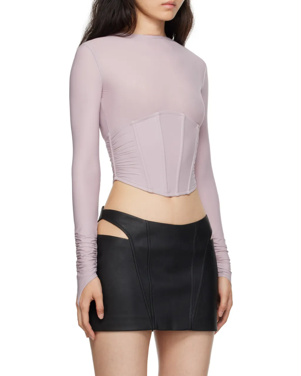 Long Sleeve Corset Top