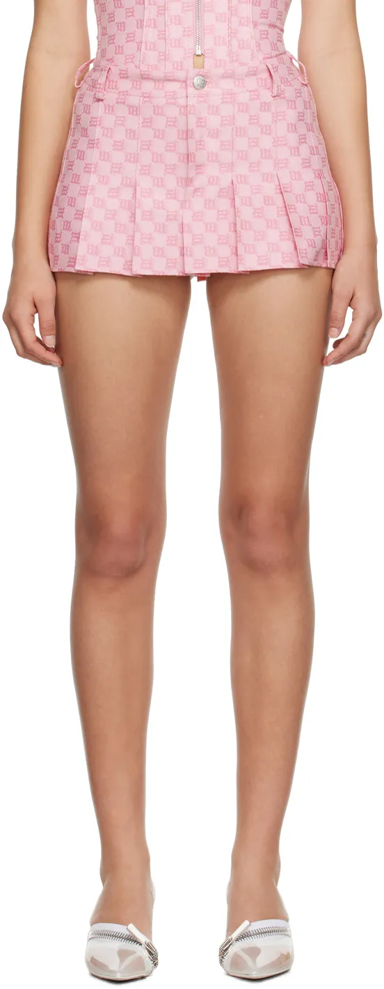 Monogram Low-Rise Pleated Miniskirt