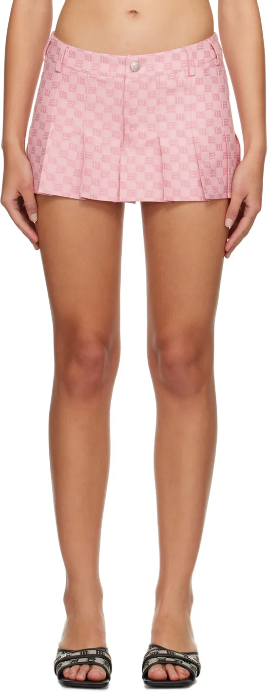 Monogram Low-Rise Pleated Miniskirt