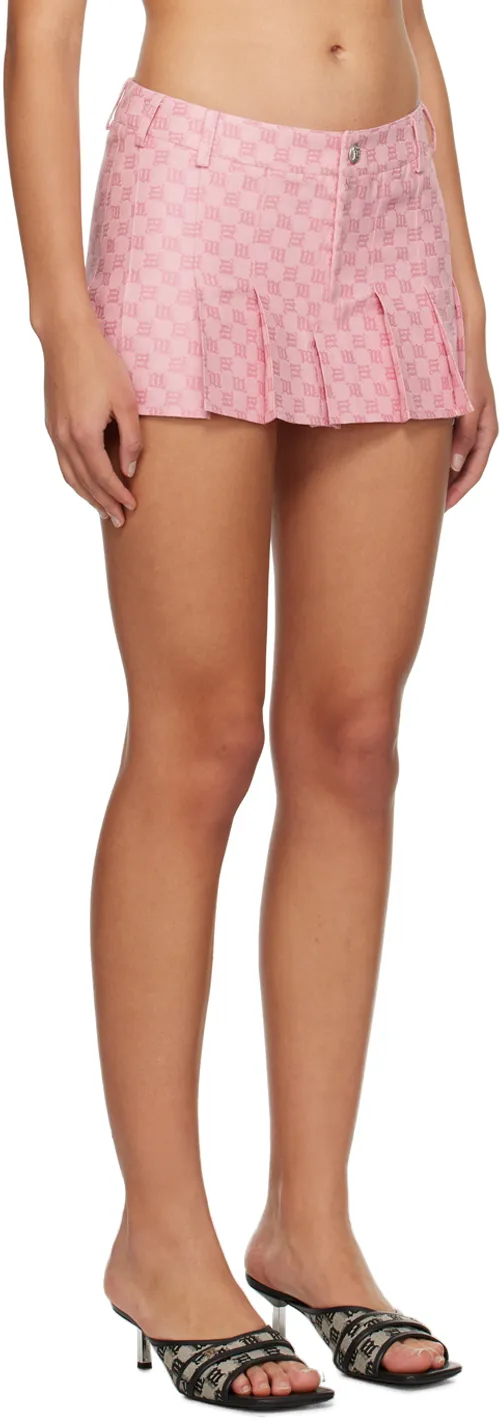 Monogram Low-Rise Pleated Miniskirt