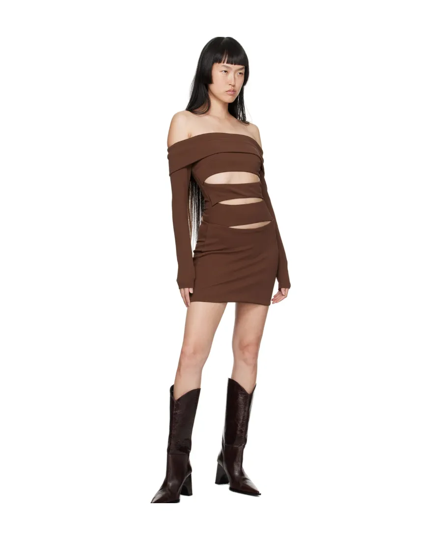 Off-Shoulder Cut-Out Minidress