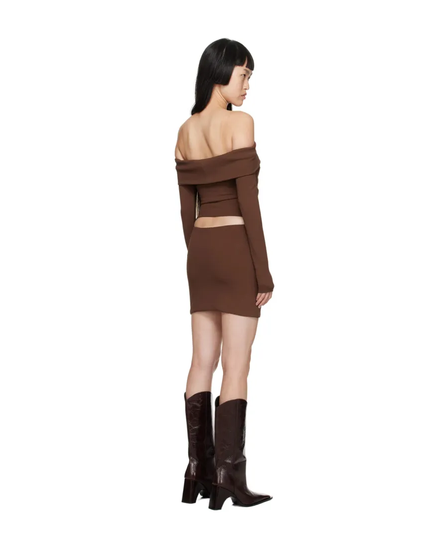 Off-Shoulder Cut-Out Minidress