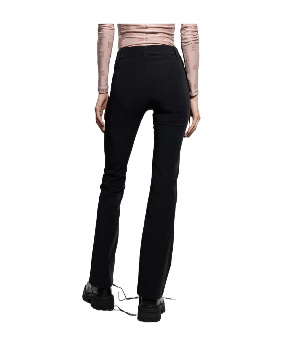 Flared Buckled-Waist Trousers