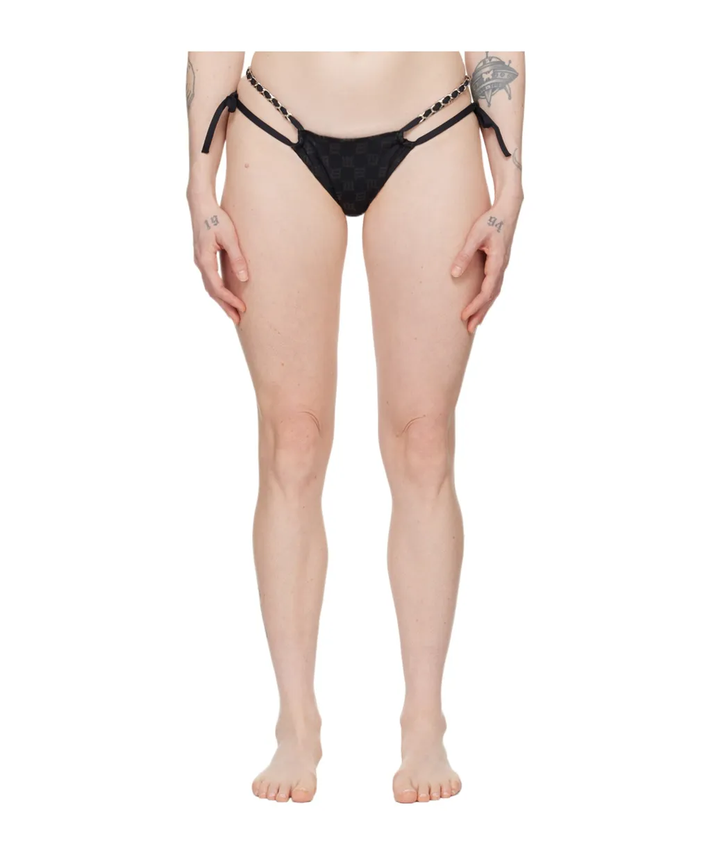 Monogram-Pattern Bikini Bottoms