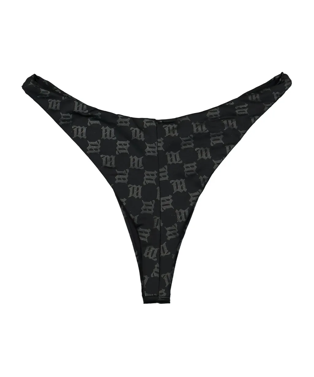 Monogram-Pattern Bikini Bottoms