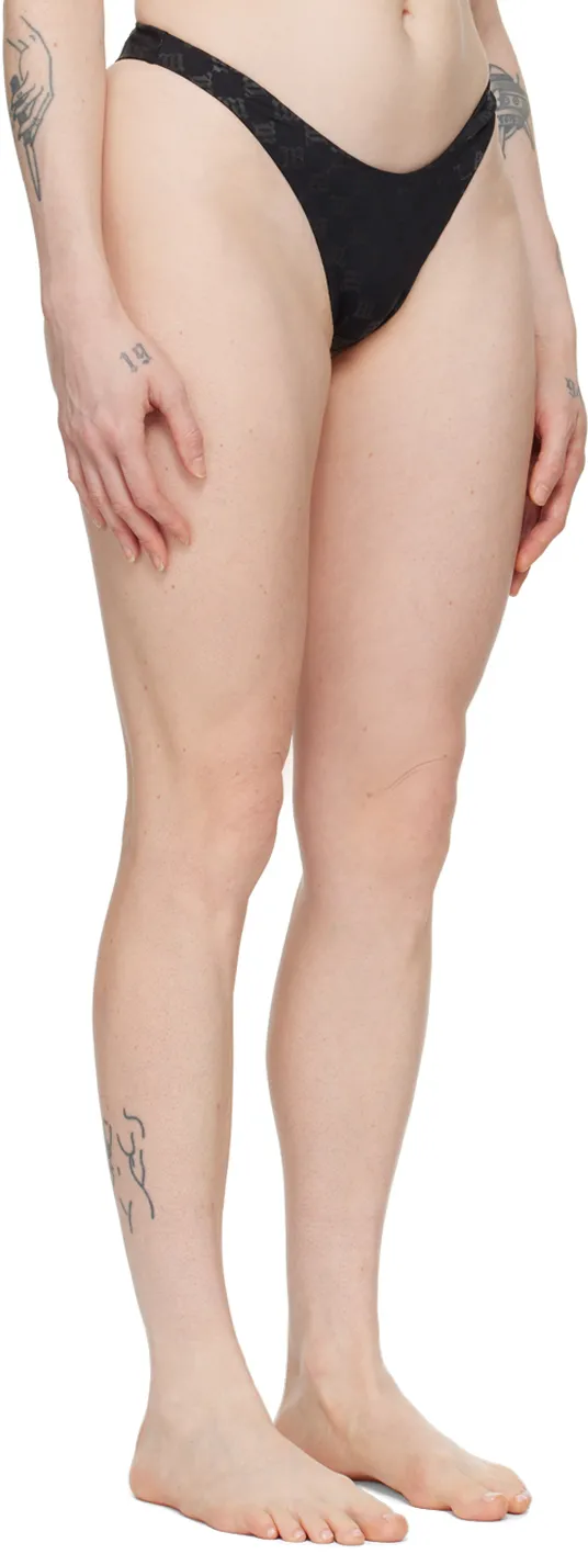 Monogram-Pattern Bikini Bottoms