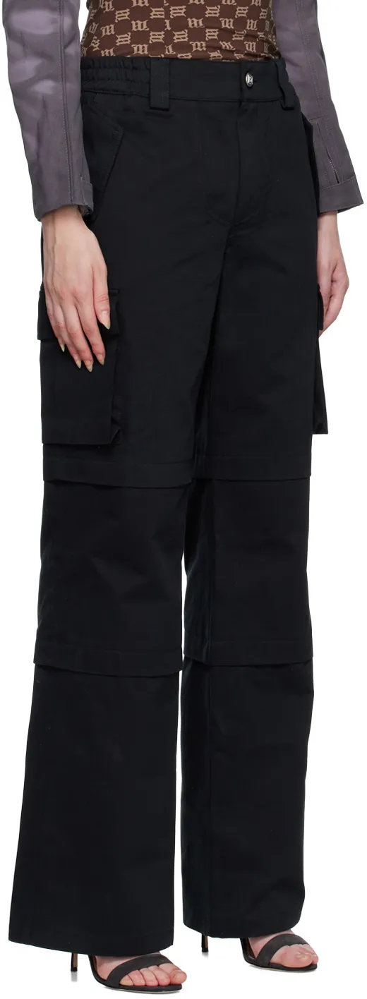 High-Waisted Cargo Trousers