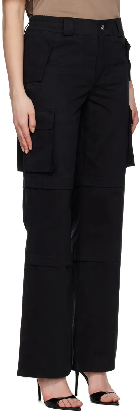 High-Waisted Cargo Trousers