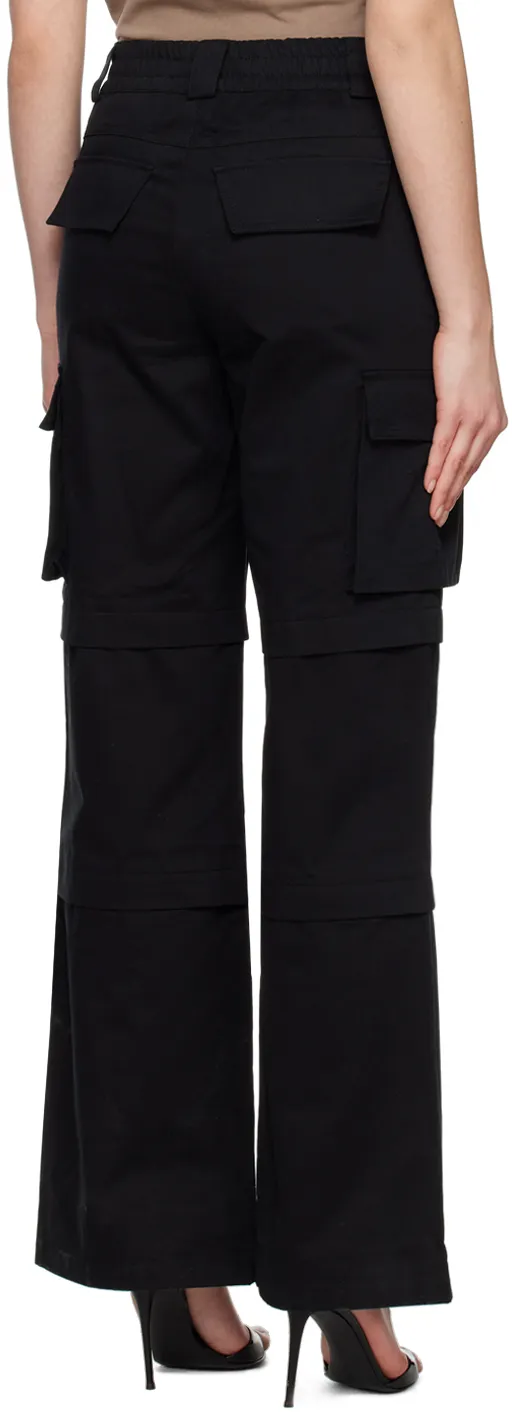High-Waisted Cargo Trousers