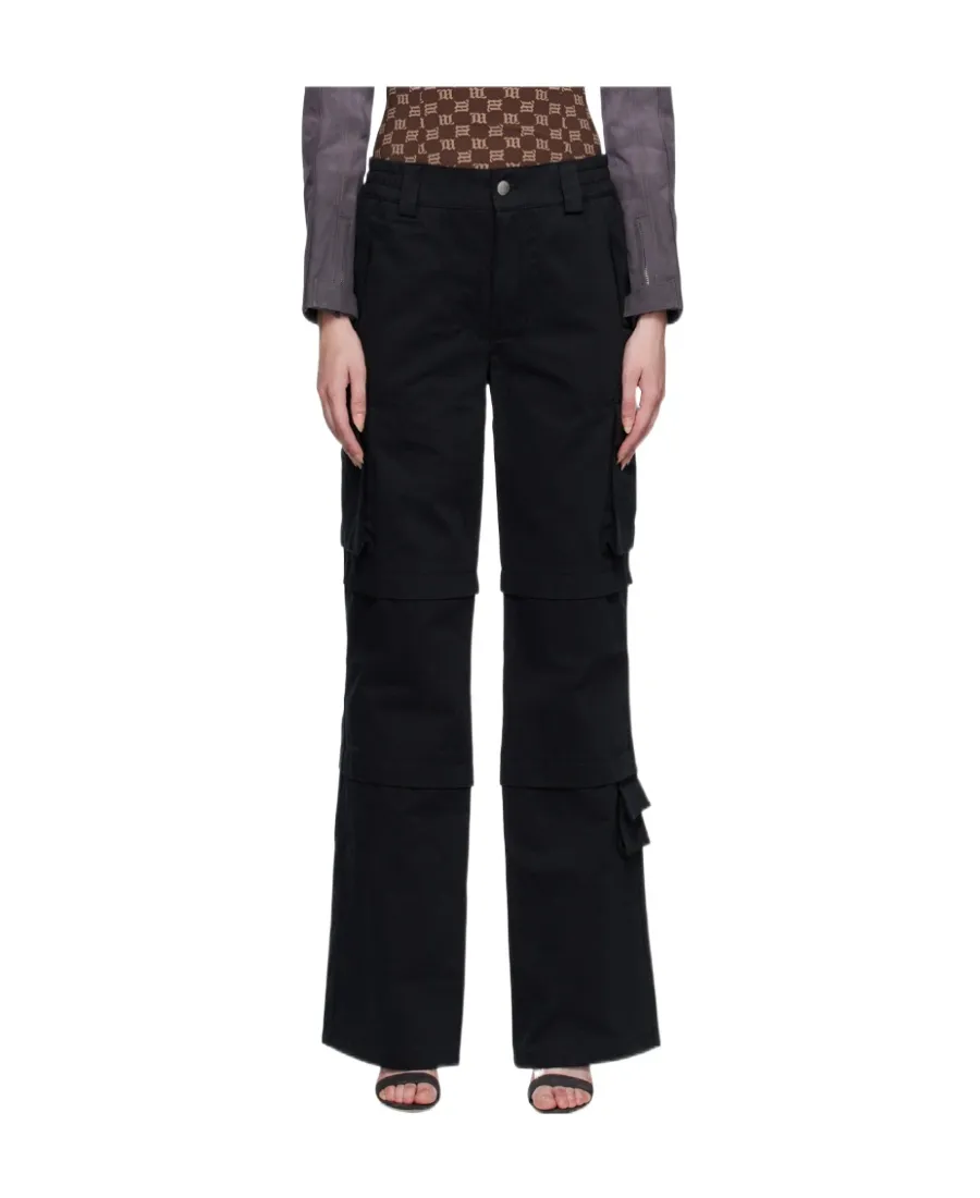High-Waisted Cargo Trousers