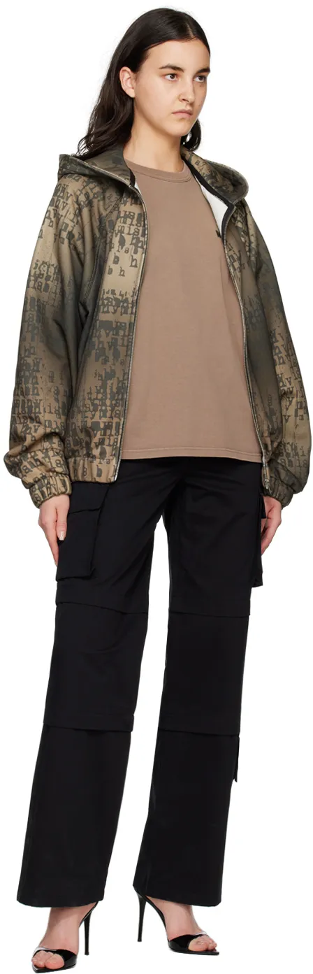High-Waisted Cargo Trousers