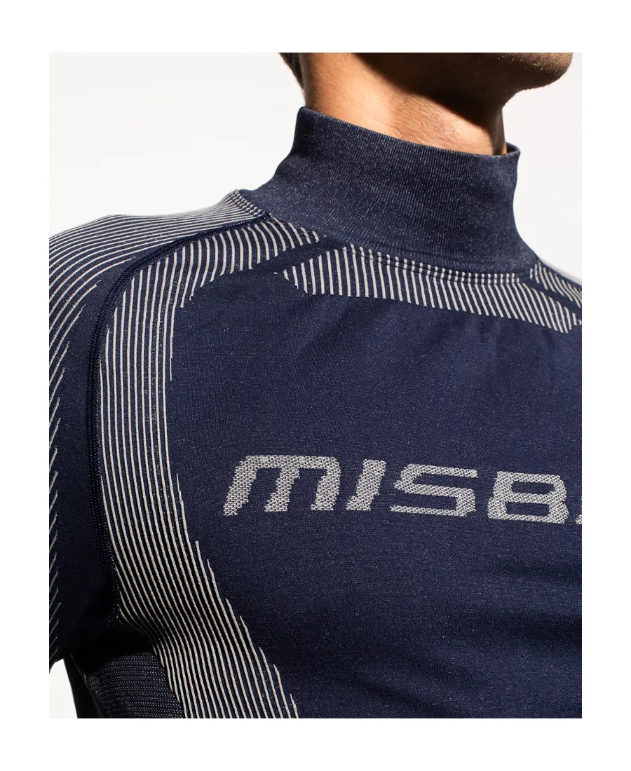 Logo Printed Turtleneck Top