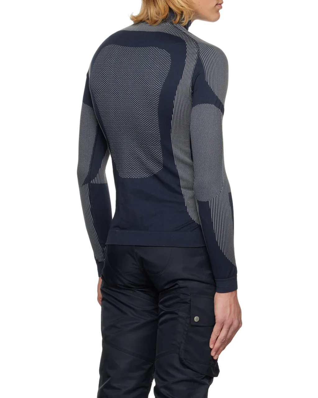 Logo Printed Turtleneck Top
